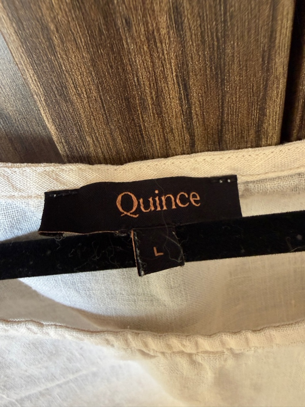 Quince Linen Pajama Set - Relaxed Short Sleeve Top & Wide Leg Pants - Picture 11 of 15